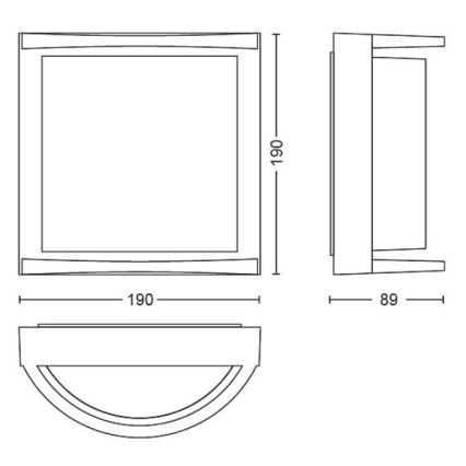 Philips - LED Väli seinavalgusti SAMONDRA LED/3,8W/230V IP44