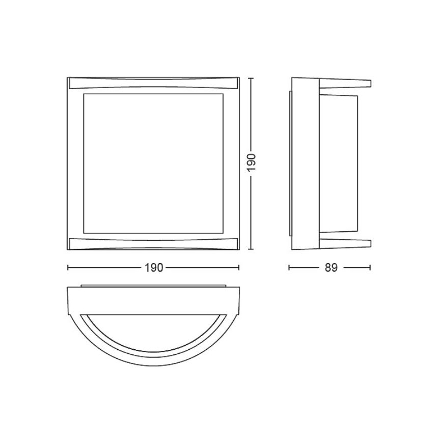 Philips - LED Väli seinavalgusti SAMONDRA LED/3,8W/230V IP44