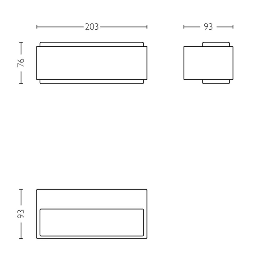 Philips - LED Väli seinavalgusti STRATOSPHERE LED/3,8W/230V 4000K IP44