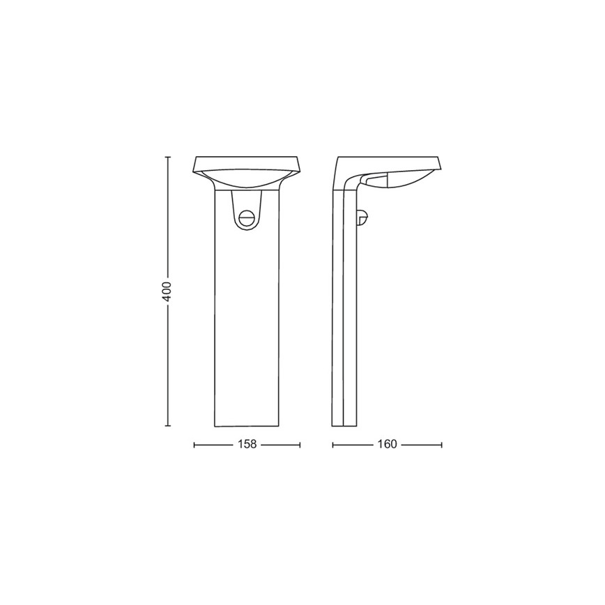 Philips - LED Välilamp koos anduriga LED/9W/230V 4000K IP44