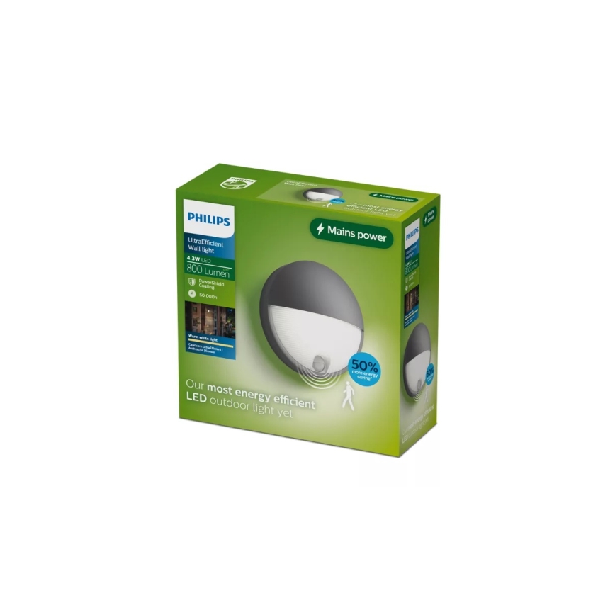 Philips - LED välisseinavalgusti liikumisanduriga CAPRICORN LED/4,3W/230V IP44