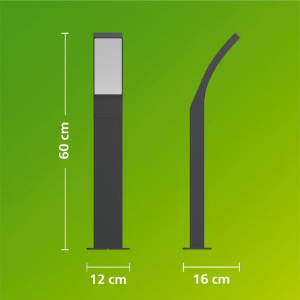 Philips - LED välisvalgusti SPLAY LED/4,3W/230V 2700K 60 cm IP44