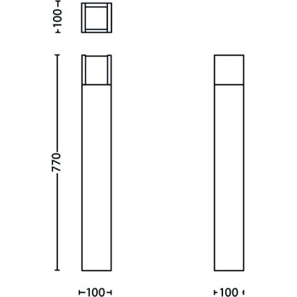 Philips - LED Välivalgusti LED/3,8W/230V 77 cm IP44