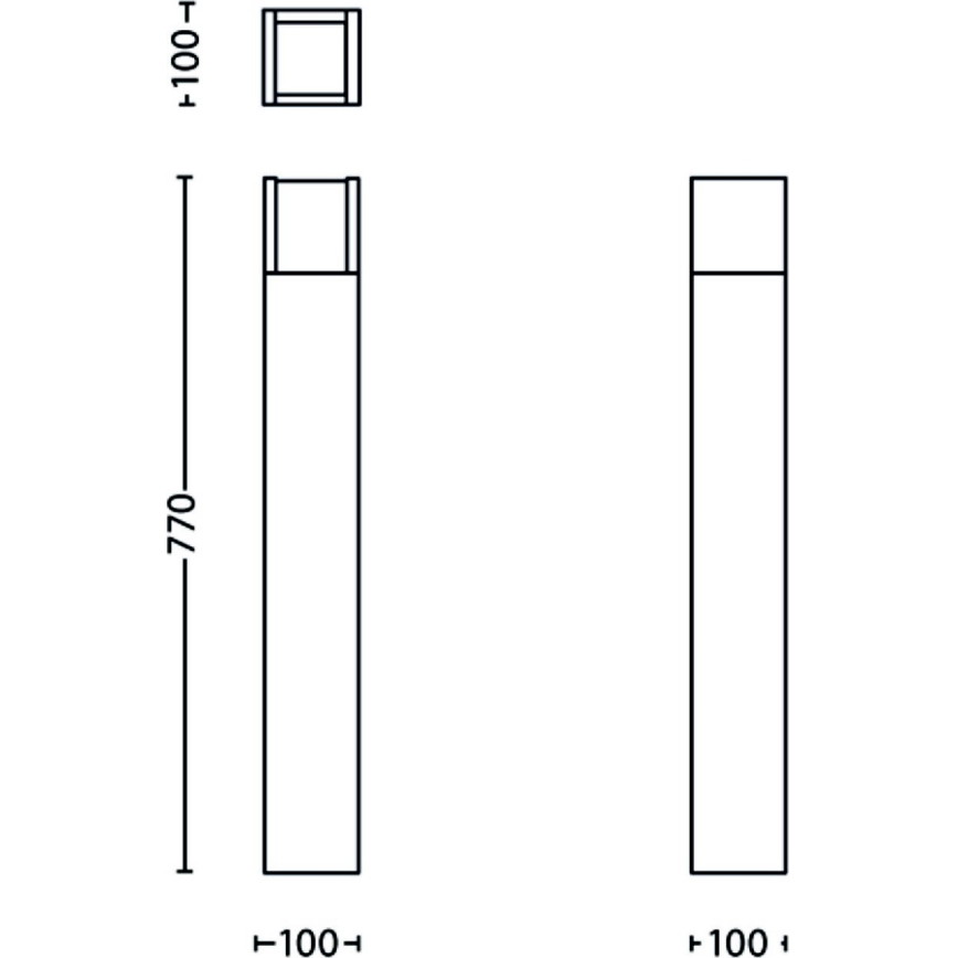 Philips - LED Välivalgusti LED/3,8W/230V 77 cm 3000K IP44