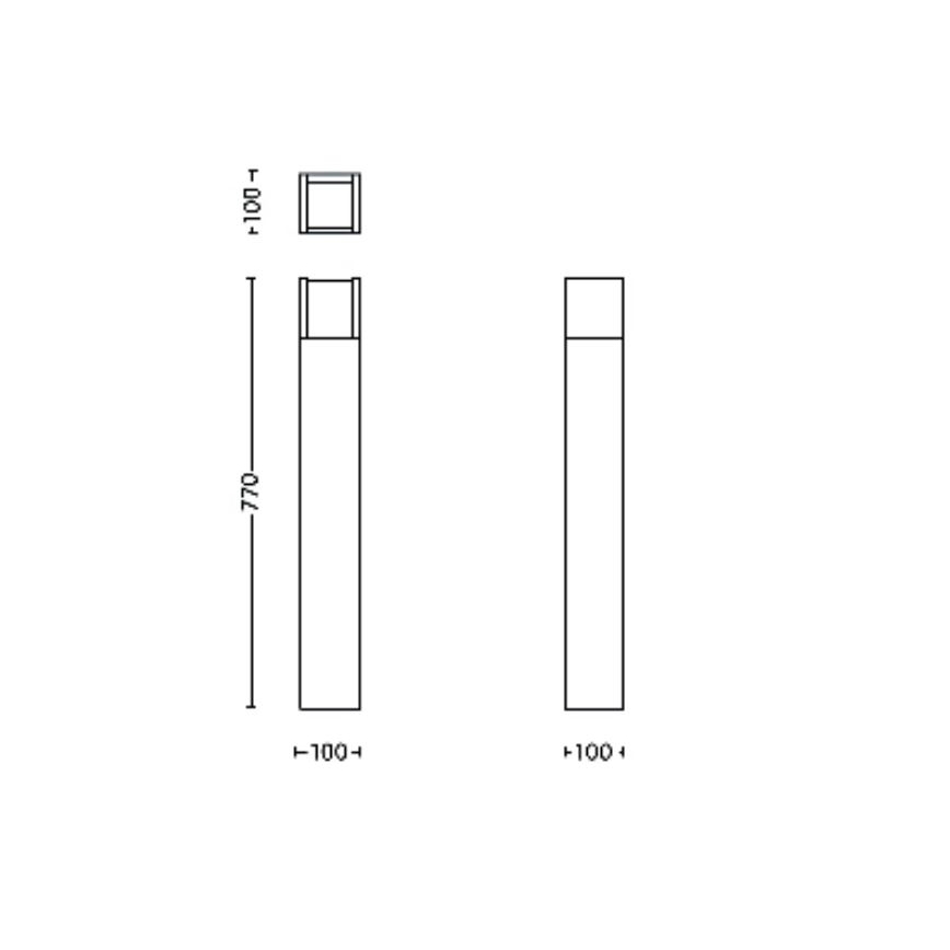 Philips - LED Välivalgusti ARBOUR LED/3,8W/230V 77 cm 2700K IP44