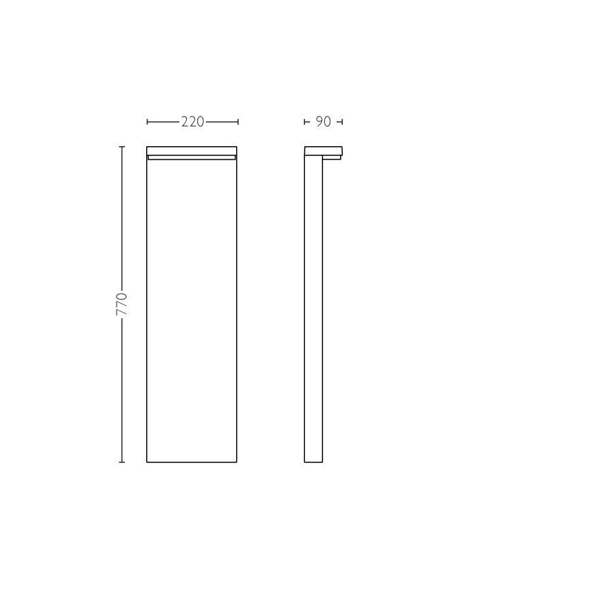 Philips - LED Välivalgusti BUSTAN LED/3,8W/230V 2700K 77 cm IP44