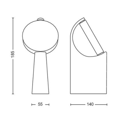 Philips - LED Välivalgusti LED/7W/230V 2700K IP44