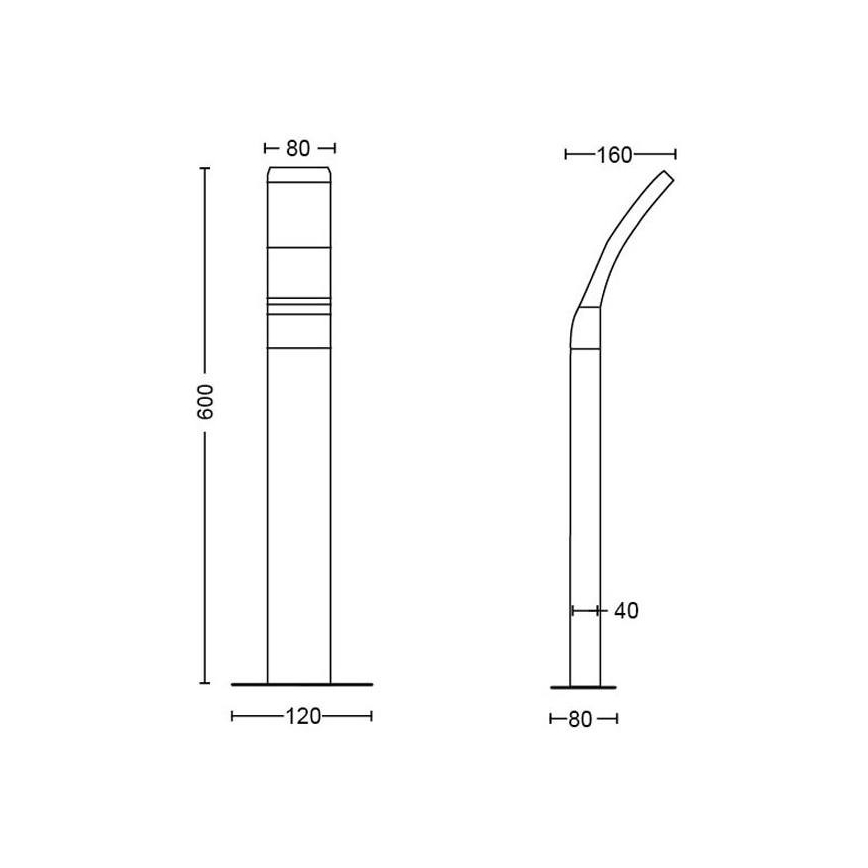 Philips - LED Välivalgusti LED/12W/230V 2700K 60 cm IP44
