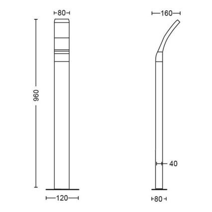 Philips - LED Välivalgusti LED/12W/230V 4000K 96 cm IP44