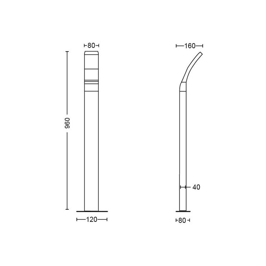 Philips - LED Välivalgusti LED/12W/230V 4000K 96 cm IP44
