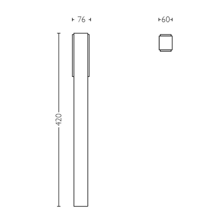 Philips - LED Välivalgusti STRATOSPHERE LED/3,8W/230V 42 cm 2700K IP44