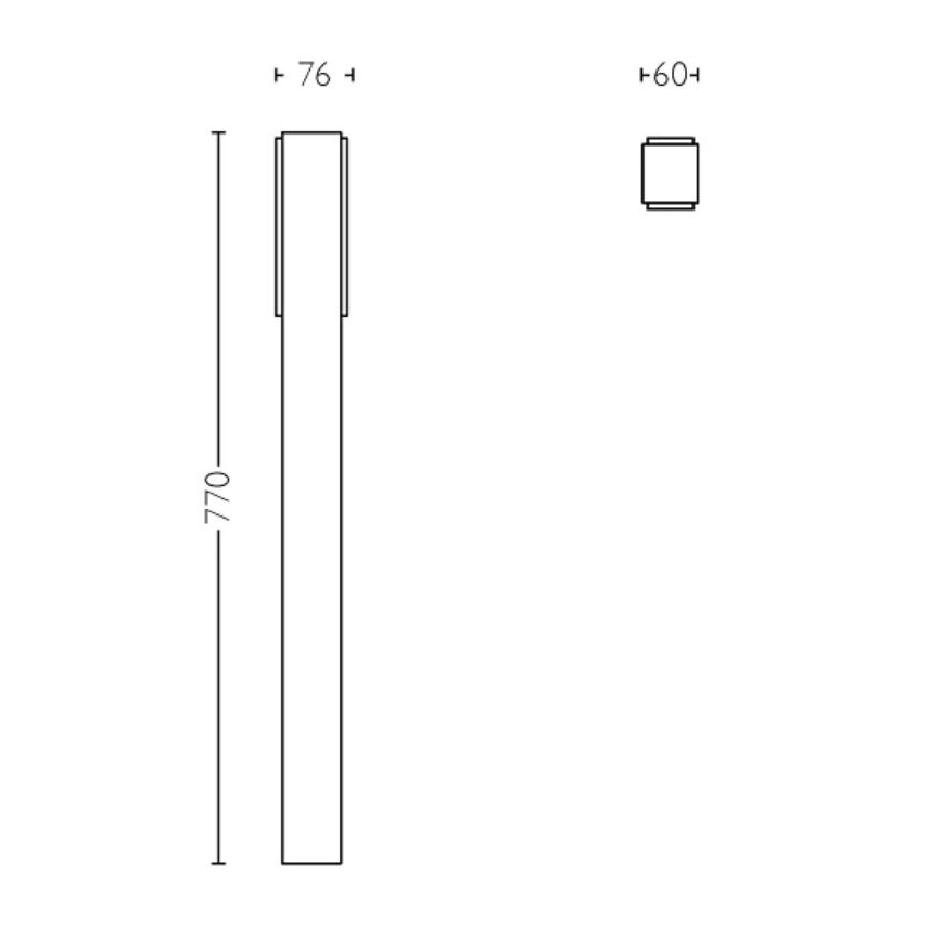 Philips - LED Välivalgusti STRATOSPHERE LED/3,8W/230V 77 cm 2700K IP44