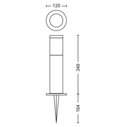 Philips - LED Välivalgusti GARDENLINK LED/6W/12V 2700K IP44