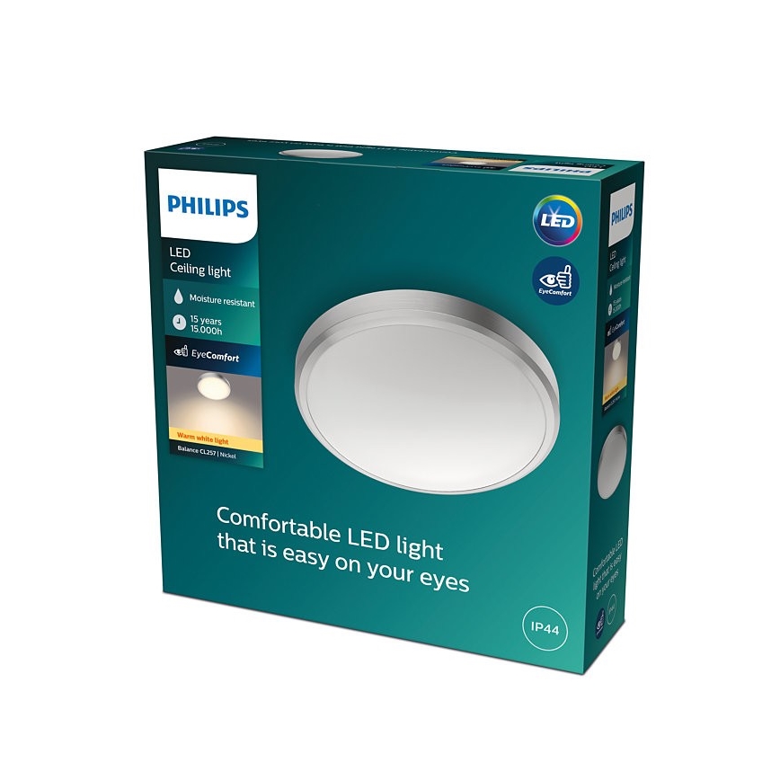 Philips - LED Vannitoa laevalgusti BALANCE LED/17W/230V IP44
