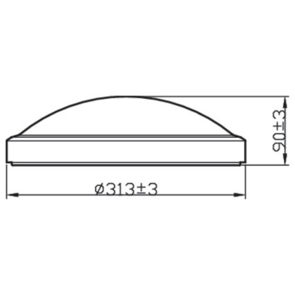 Philips - LED Vannitoa laevalgusti BALANCE LED/17W/230V IP44