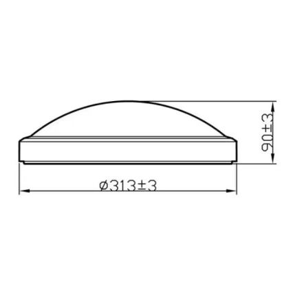 Philips - LED Vannitoa laevalgusti LED/17W/230V 2700K IP44