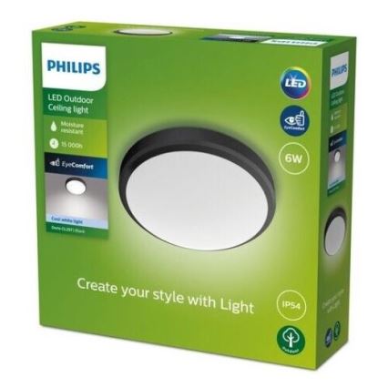 Philips - LED Vannitoa laevalgusti LED/6W/230V 4000K IP54 must