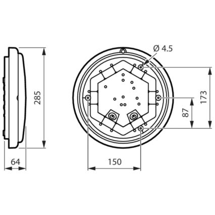 Philips - LED Vannitoa seinavalgusti LEDINAIRE LED/11W/230V 3000K IP65