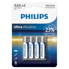 Philips LR03E4B/10-4 tk leelispatareid AAA ULTRA ALKALINE 1,5V