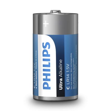 Philips LR14E2B/10-2 tk Leelispatareid C ULTRA ALKALINE 1,5V 7500mAh