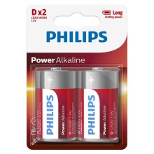 Philips LR20P2B/10-2 tk leelispatareid D POWER ALKALINE 1,5V