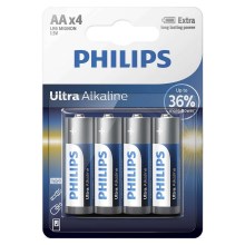 Philips LR6E4B/10-4 tk leelispatareid AA ULTRA ALKALINE 1,5V