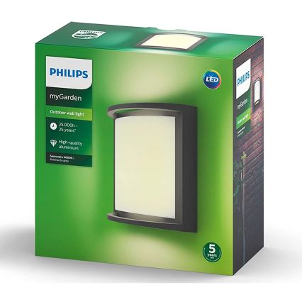 Philips Massive - LED Väli seinavalgusti LED/12W/230V IP44