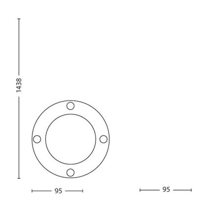 Philips Massive 17412/30/10 - LED Välivalgusti - piigiga 1xGU10/5W/230V IP44