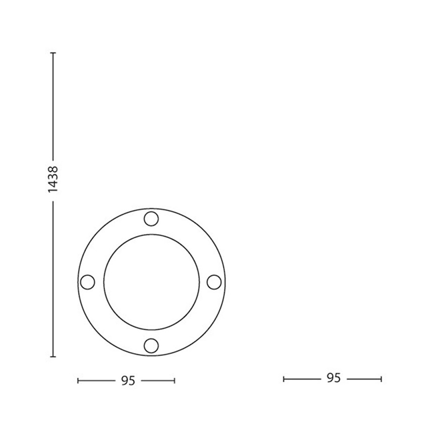 Philips Massive 17412/30/10 - LED Välivalgusti - piigiga 1xGU10/5W/230V IP44