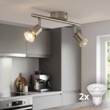 Philips Massive - LED-spottvalgusti 2xGU10/50W/230V
