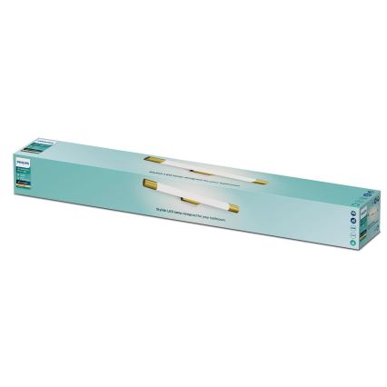 Philips - Peeglivalgusti vannituppa ROVER LED/10W/230V IP44 messing