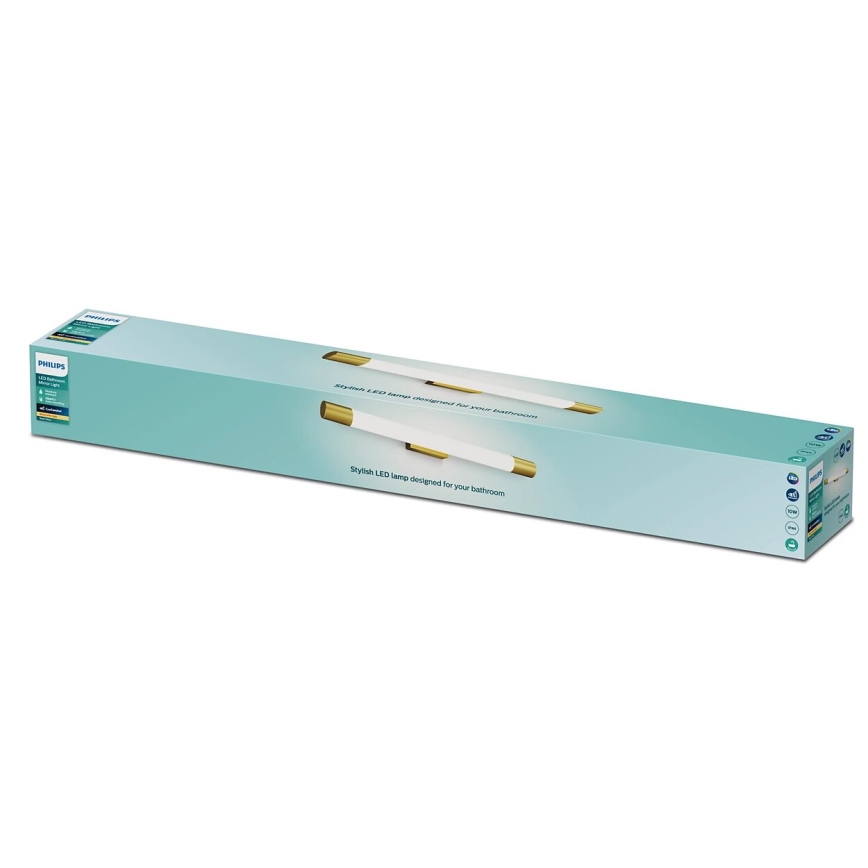 Philips - Peeglivalgusti vannituppa ROVER LED/10W/230V IP44 messing