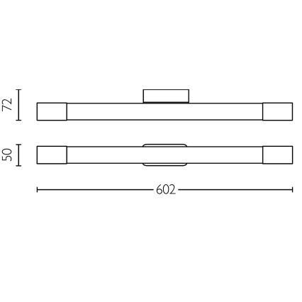 Philips - Peeglivalgusti vannituppa ROVER LED/10W/230V IP44 messing