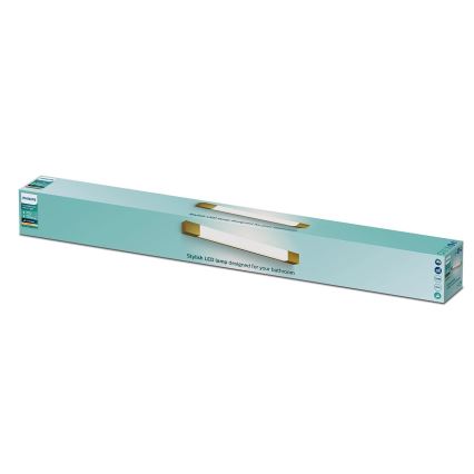 Philips - Peeglivalgusti vannituppa ROVER LED/10W/230V IP44 messing