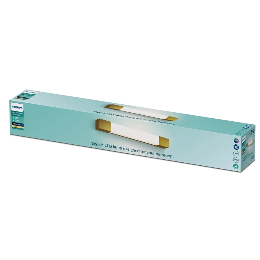 Philips - Peeglivalgusti vannituppa ROVER LED/5W/230V IP44 messing