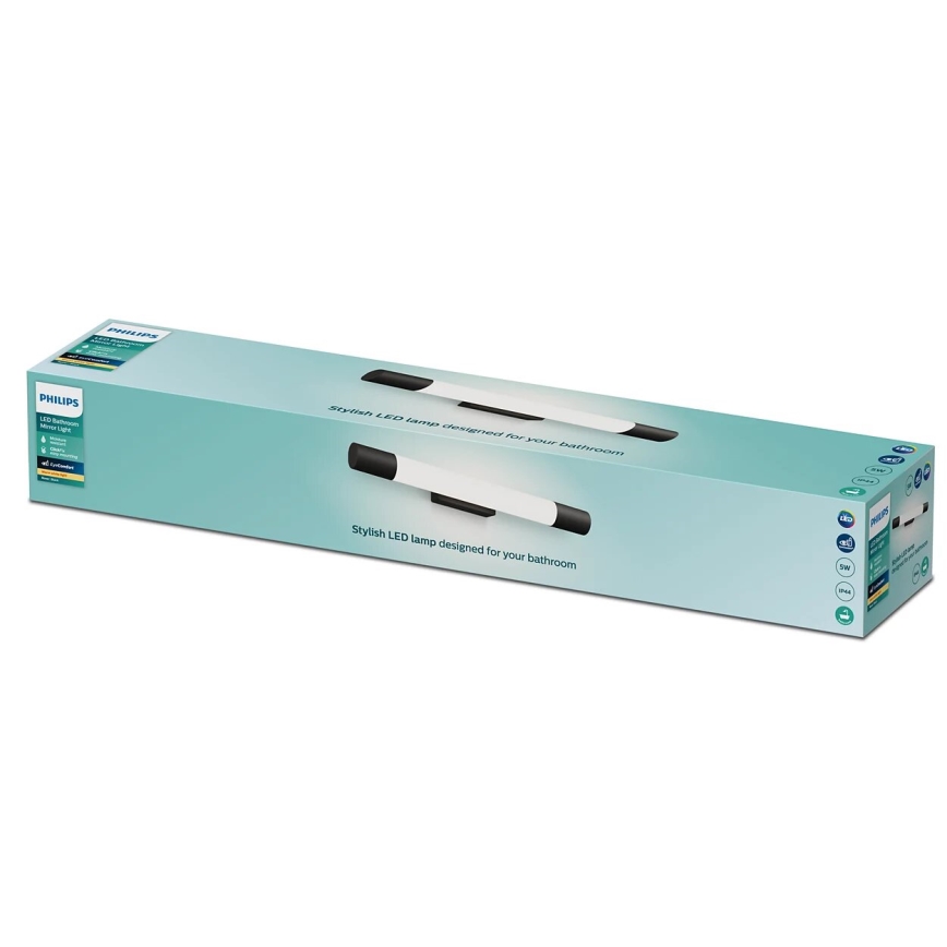 Philips - Peeglivalgusti vannituppa ROVER LED/5W/230V IP44 must