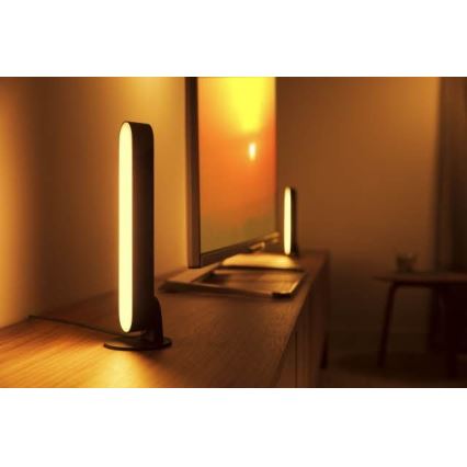 Philips - Pikenduskomplekt LED RGB Hämardatav laualamp Hue PLAY LED/6W/230V must