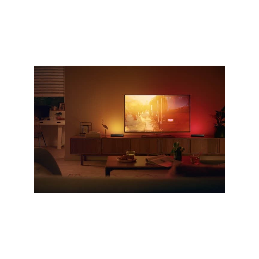Philips - Pikenduskomplekt LED RGB Hämardatav laualamp Hue PLAY LED/6W/230V must
