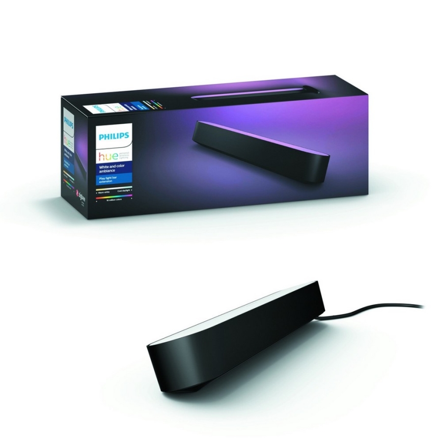 Philips - Pikenduskomplekt LED RGB Hämardatav laualamp Hue PLAY LED/6W/230V must