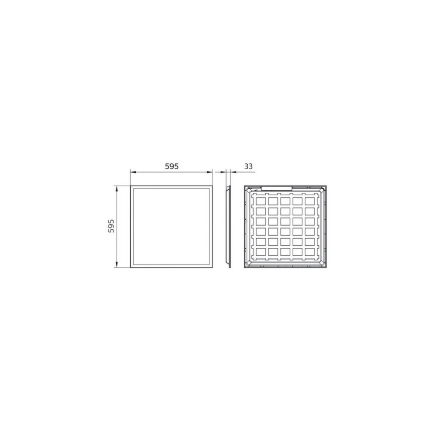 Philips Pila - LED ripplae paneel LED/40W/230V 60x60 cm UGR19