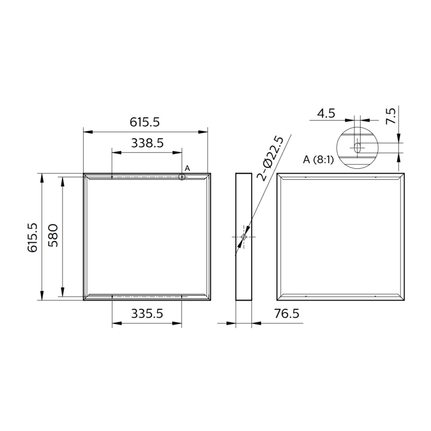 Philips - pinnapealne paigalduskomplekt LEDINAIRE ja CORELINE LED-paneelidele