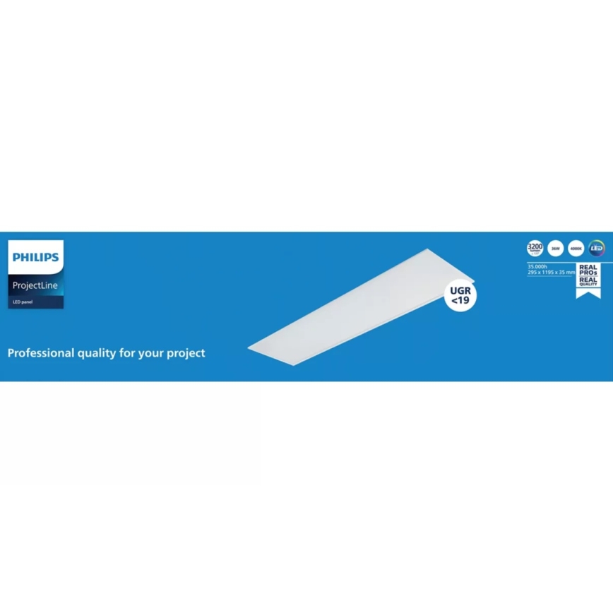 Philips - PROJECTLINE süvistatav LED-paneel LED/36W/230V 4000K 119x29,5 cm