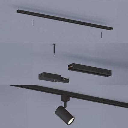 Philips - punktvalgusti liistude süsteemis EASYLINK 3xGU10/7W/230V 1m must