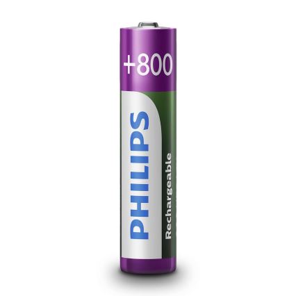 Philips R03B2A80/10-2 tk Laetavad patareid AAA MULTILIFE NiMH/1,2V/800 mAh