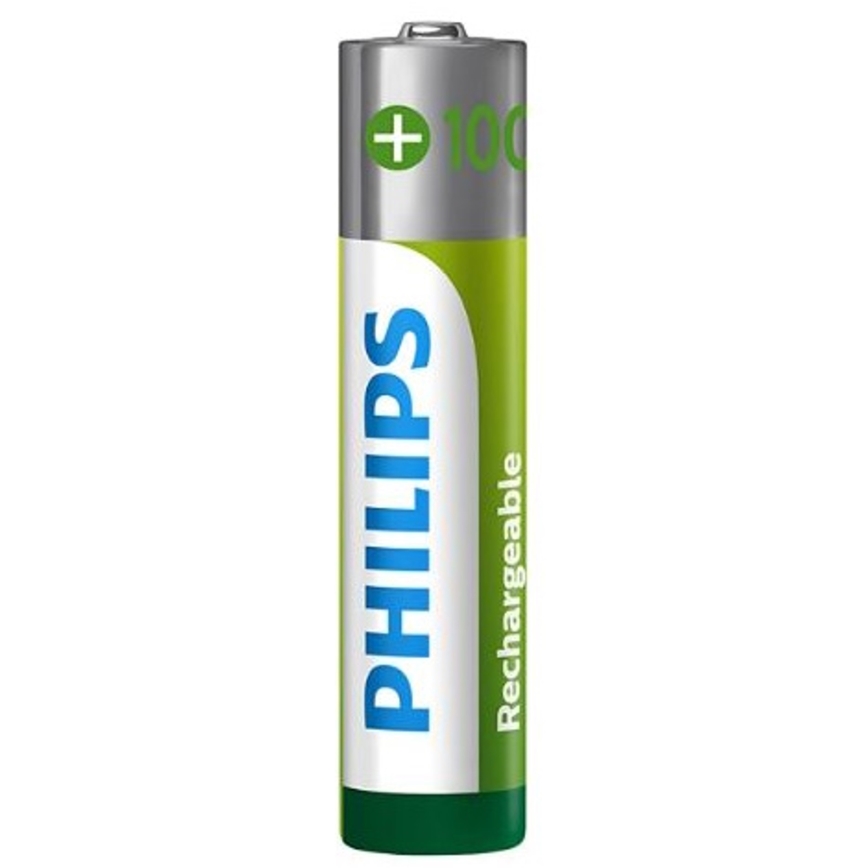 Philips R03B4RTU10/10 - 4 tk Laetav patarei AAA NiMH/1,2V/1000 mAh