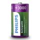 Philips R14B2A300/10 - 2 tk Laetavad patareid C MULTILIFE NiMH/1,2V/3000 mAh