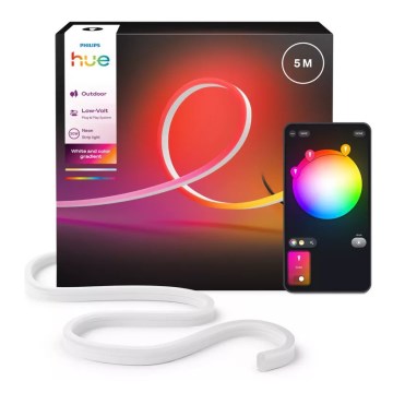 Philips - RGBW, hämardatav välitingimustele sobiv LED-riba Hue NEON 5m LED/30W/230V 2200-6500K IP67