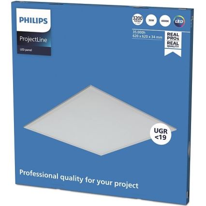 Philips - ripplae LED-paneel PROJECTLINE LED/36W/230V 62x62 cm
