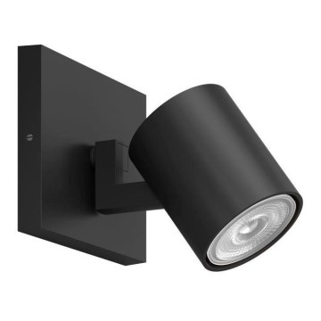Philips - RUNNER LED RGBW hämardatav suunavalgusti 1xGU10/6,5W/230V 2700-6500K must