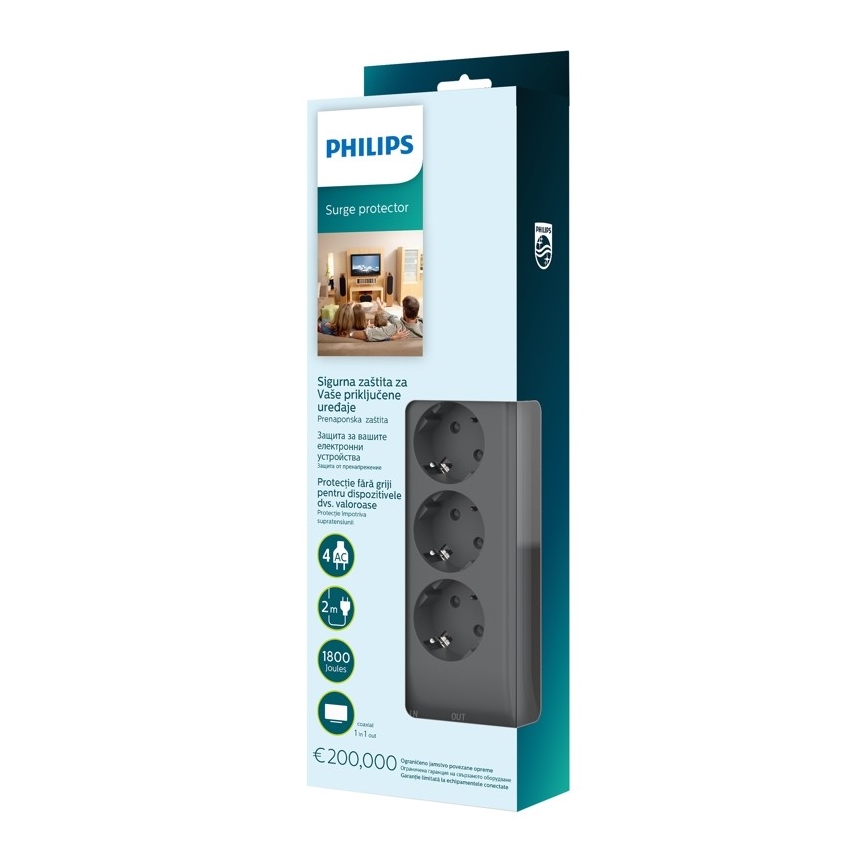 Philips SPN5144A/58 - Ülepingekaitse 4Z 2m hall